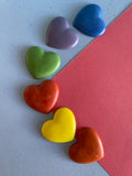 Flat Heart Crayons